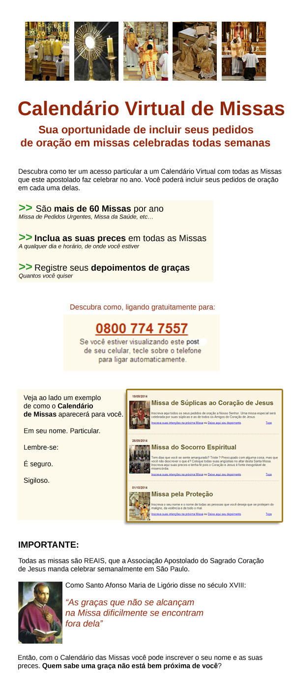 Ligue no 0800 774 7557 e peça o seu acesso exclusivo