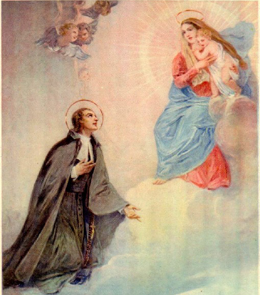 Santíssima Virgem Maria e São Luis de Montfort