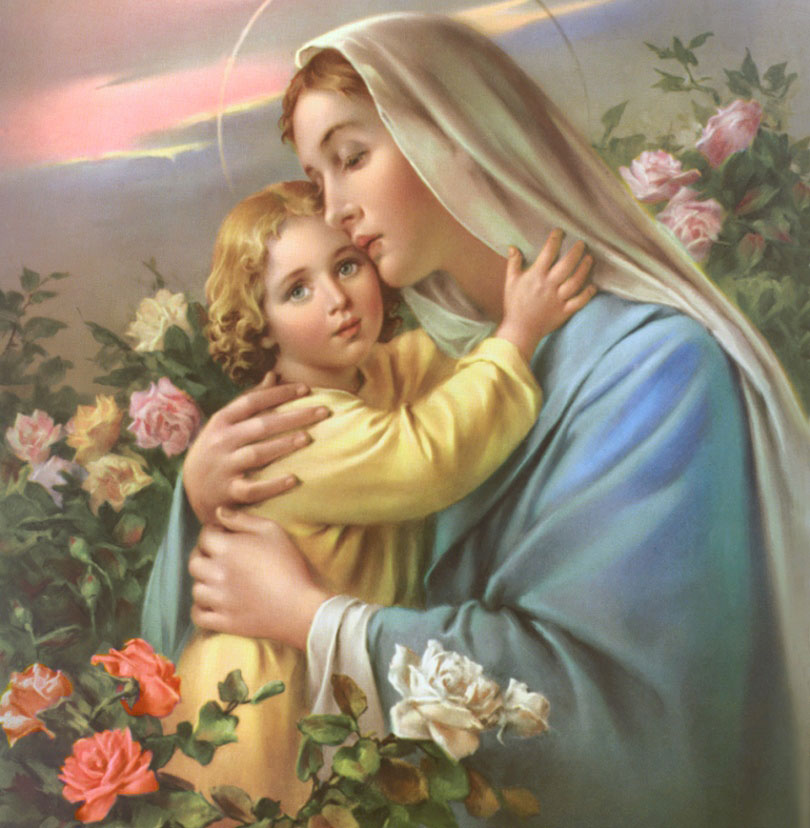 Devoção das Três Ave-Marias Nossa Senhora e o Menino