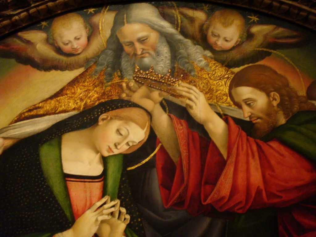A Rainha do Céu é ainda mais misericordiosa no Paraíso; Ela conhece perfeitamente nossas necessidades e clama sem cessar por nossa salvação. A Rainha do Céu é ainda mais misericordiosa no Paraíso; Ela conhece perfeitamente nossas necessidades e clama sem cessar por nossa salvação.