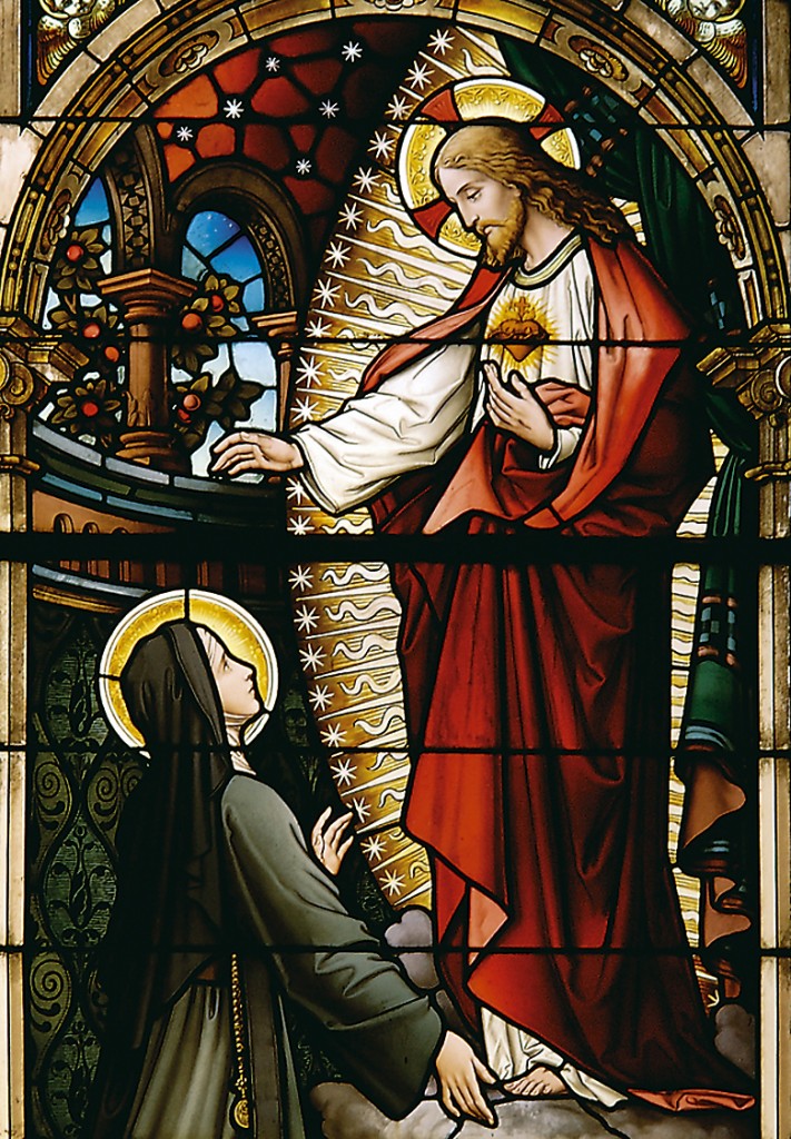 Nosso Senhor Jesus Cristo faz uma grande revelação a Santa Margarida, para os que fizessem a Comunhão Reparadora das primeiras sextas-feiras do mês. Sagrado Coração de Jesus