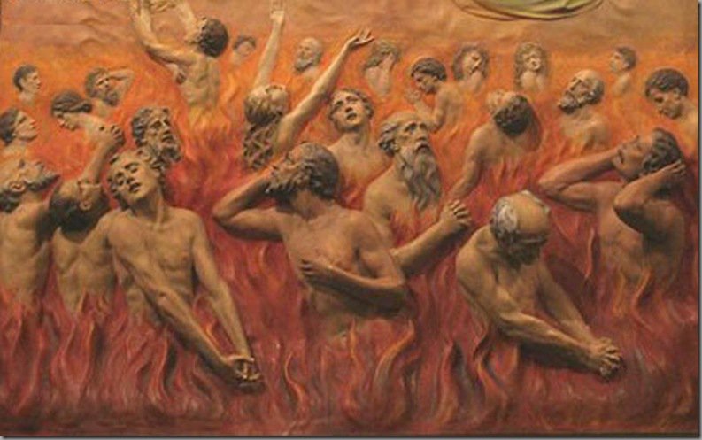 O Purgatório é o lugar onde aqueles que morreram livres do pecado mortal serão purificados, pois devem pagar por seus pecados que não foram pagos em vida.