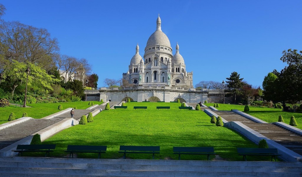 Basílica do Sagrado Coração de Jesus em Paris, capital francesa.