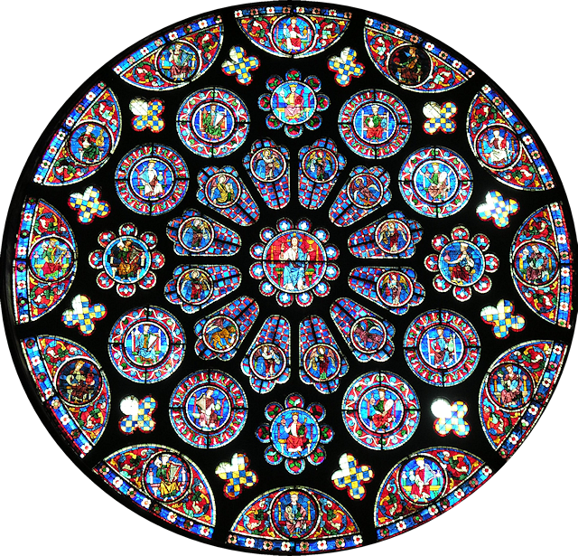 Vitral da Catedral de Chartres. França.