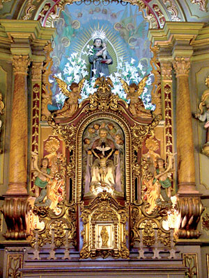 Altar da Igreja do Valongo na cidade de Santos-SP