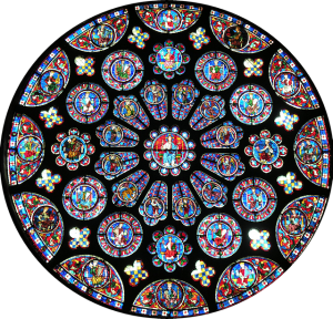 Vitral da Catedral de Chartres rosacea lateral