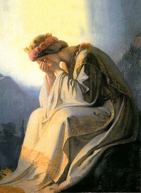 O choro de Nossa Senhora de La Salette.