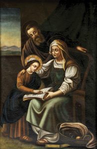 sao-joaquim-e-sant-anaSão Joaquim e Sant'Ana, aos quais foi confiada a missão de educar na Fé a Virgem Santíssima.