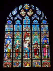 Vitral da Catedral de Notre Dame, Paris.