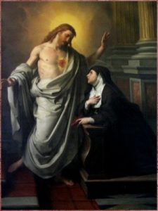 Santa Margarida Maria Alacoque e Coração de Jesus
