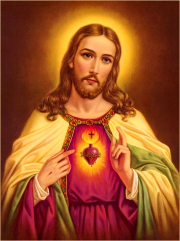 Imagem do Sagrado Coração de Jesus no texto sobre Como ser um bom católico