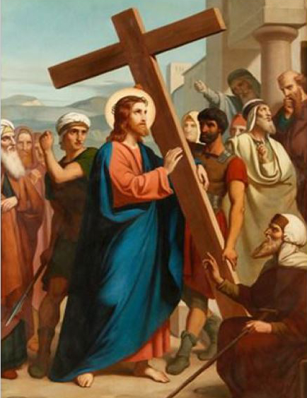 Via Sacra: 2ª Estação – Jesus com a cruz nas costas