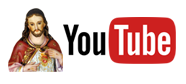 Logo do Sagrado Coração de Jesus e do Youtube