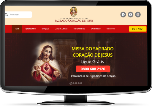 O Site do Sagrado Coração de Jesus mudou! Confira.