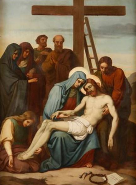 Via Sacra: 13ª Estação – Jesus é descido da cruz e depositado nos braços de sua Mãe