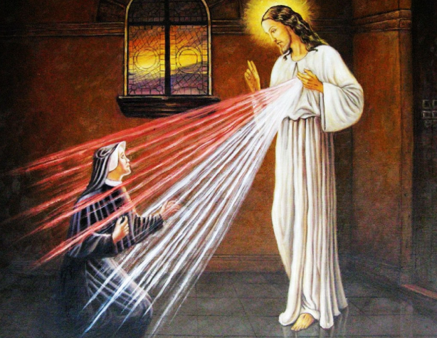 Santa Faustina Kowalska e Nosso Senhor Jesus Cristo 