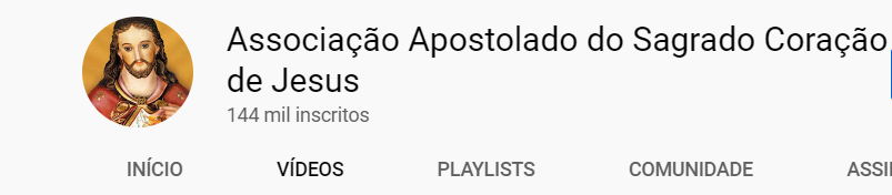 CANAL DO CORAÇÃO DE JESUS FAZ SUCESSO NO YOUTUBE! VEJA SÓ 