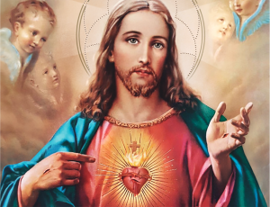 A beleza da imagem do Sagrado Coração de Jesus