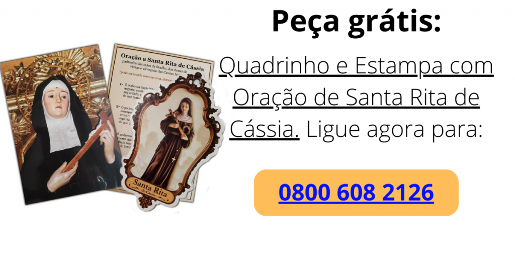 peça grátis a estampa e o quadrinho de Santa Rita de Cássia